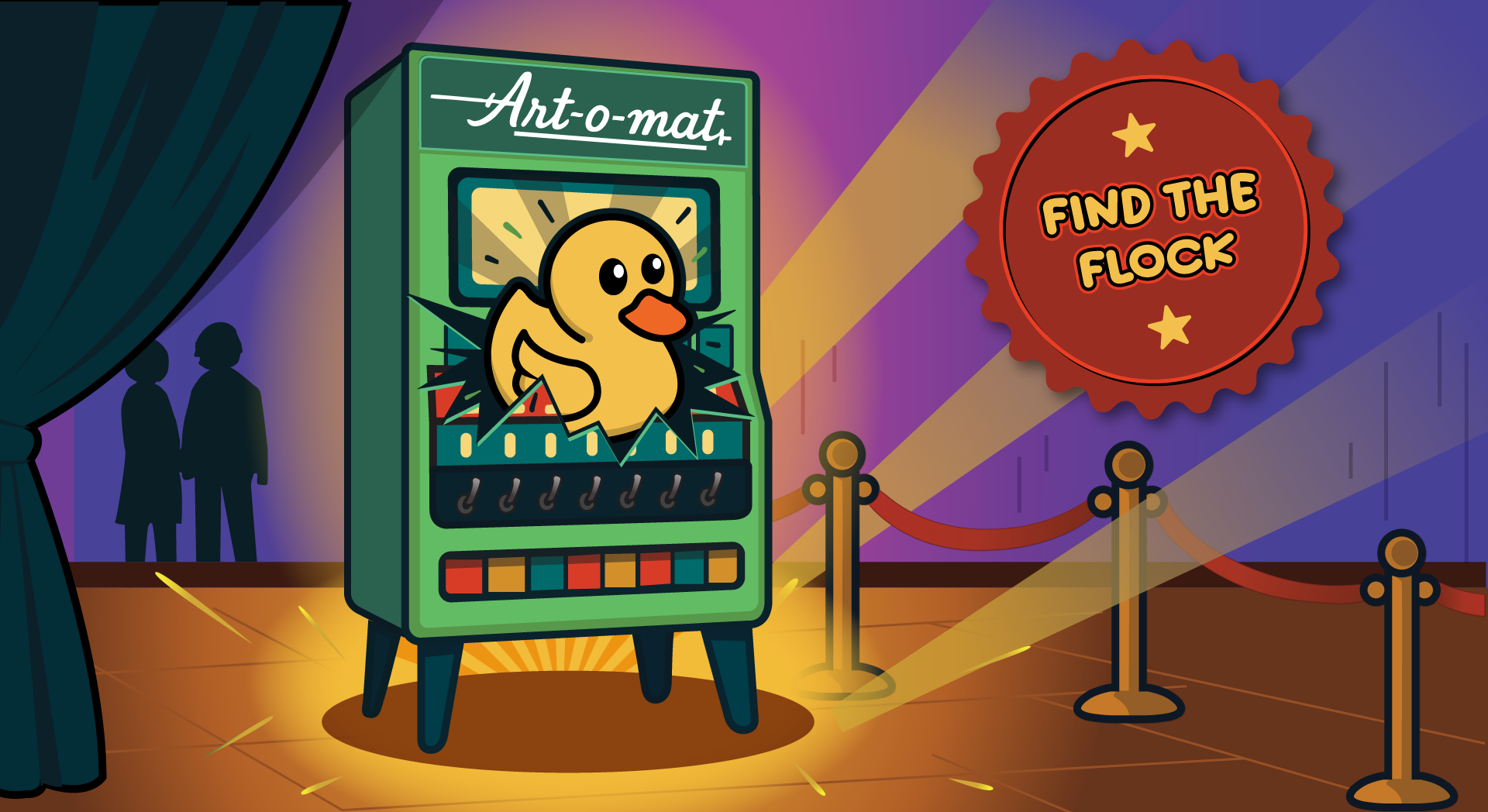 Find Quacky Factory in the Art-o-Mat Machines